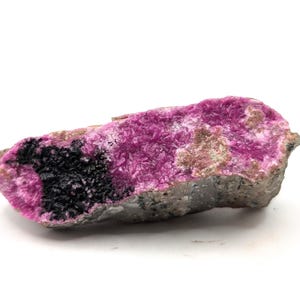 Pink Cobaltoan Calcite with Kolwezite Crystals on Matrix, Republic of Congo Collection