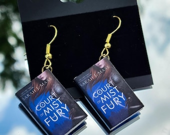 A Court of Mist and Fury van SJM - miniboekoorbellen