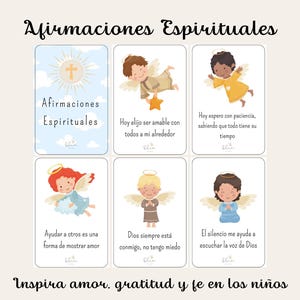 Cartas de Afirmaciones Espirituales para Niños - Mensajes Positivos y Valores