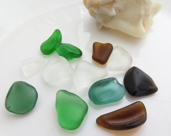 Undrilled Genuine Surf Tumbled Small Sea Glass, Colorful sea glass, Small Beach Glass for Wrapping,Jewelry,Masaic, Crafts