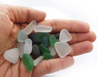 Undrilled Genuine Surf Tumbled  Sea Glass, Medium Beach Glass for Wrapping,Jewelry,Masaic, Crafts, DIY seaglass, Colorful Beach Glass