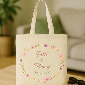 10 Personalized Tote Bags with Flower Names