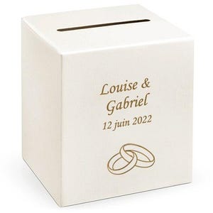 Urne Mariage Personnalisée Alliances