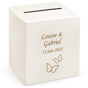 Urne Mariage Personnalisée Papillons