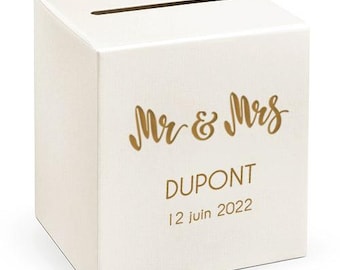 Personalized Mr and Mrs Wedding Urn