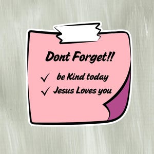 Jesus Sticky Note Sticker