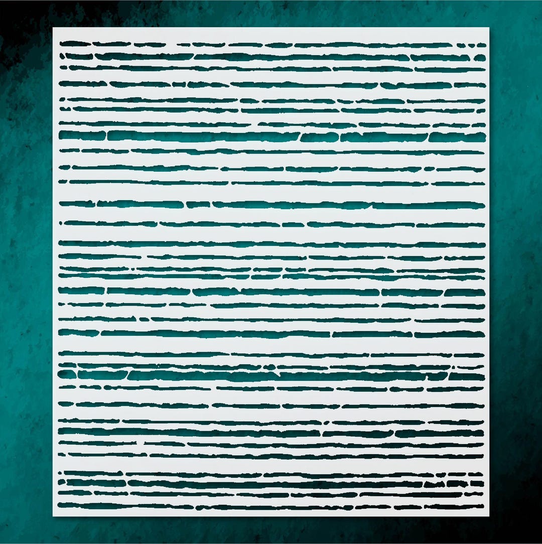 Lines Pattern Stencil for Creative Art Home Decor Projects - Etsy