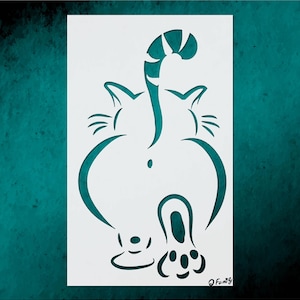 Cat Stencil Template for Wall Decor Reusable DIY Crafts  Furniture Painting