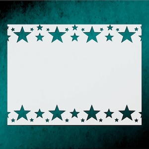 Stars Large Reusable Floral Stencil Template for DIY Crafts  Wall Decor Furniture Painting