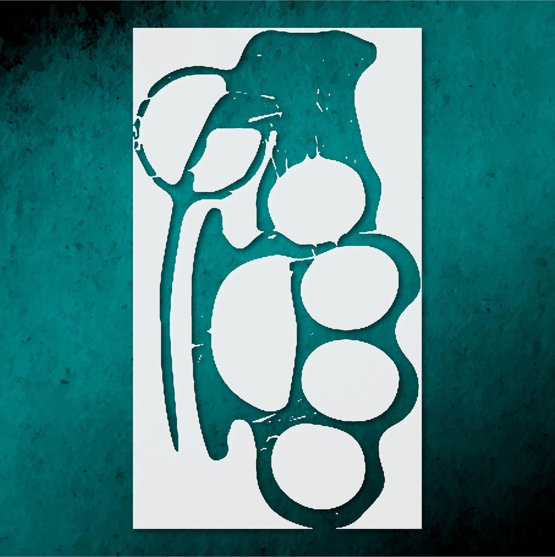 Brass Knuckles Stencil for Unique Art Projects and Crafting Designs - Etsy