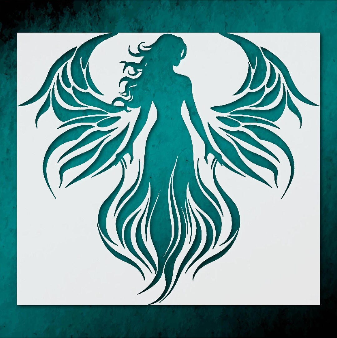 Angel Design Stencil for Art Unique Gifts - Creative Decor - Etsy