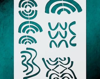 Floral Stencil for Crafts - Reusable and Easy to Clean