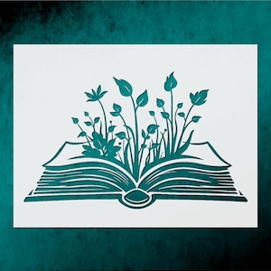 Floral Pattern Large Stencil | Reusable Wall Decor Template for DIY Crafts & Furniture Painting
