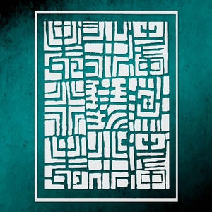 Floral Pattern Large Reusable Stencil Template + Wall Decor, DIY Crafts, Furniture Painting