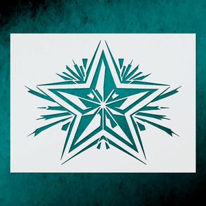 Star Large Stencil for Wall Decor, DIY Template Reusable + Home Improvement, Furniture Painting, DIY Crafts