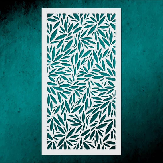 Large Geometric Stencil for Furniture and Wall Painting