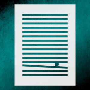 Reusable Minimalist Abstract Art Stencil Template for DIY Crafts  Wall Decor