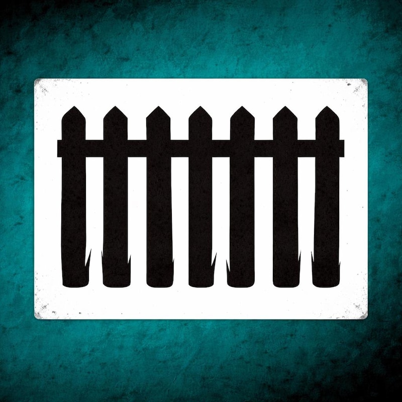 Cast Iron Railing Rustic Fence Picket Template - Etsy
