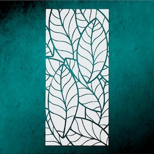Delicate Leaves Stencil Template for Wall Decor  DIY Crafts Furniture Painting