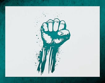 Strength and Resilience Stencil for Graffiti Art and DIY Crafts