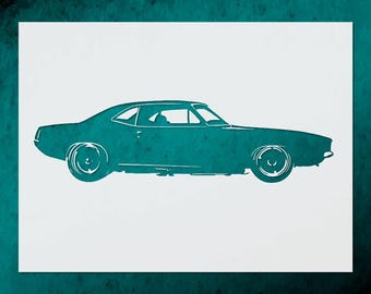 1969 Muscle Car Reusable Stencil (many Sizes) - Etsy