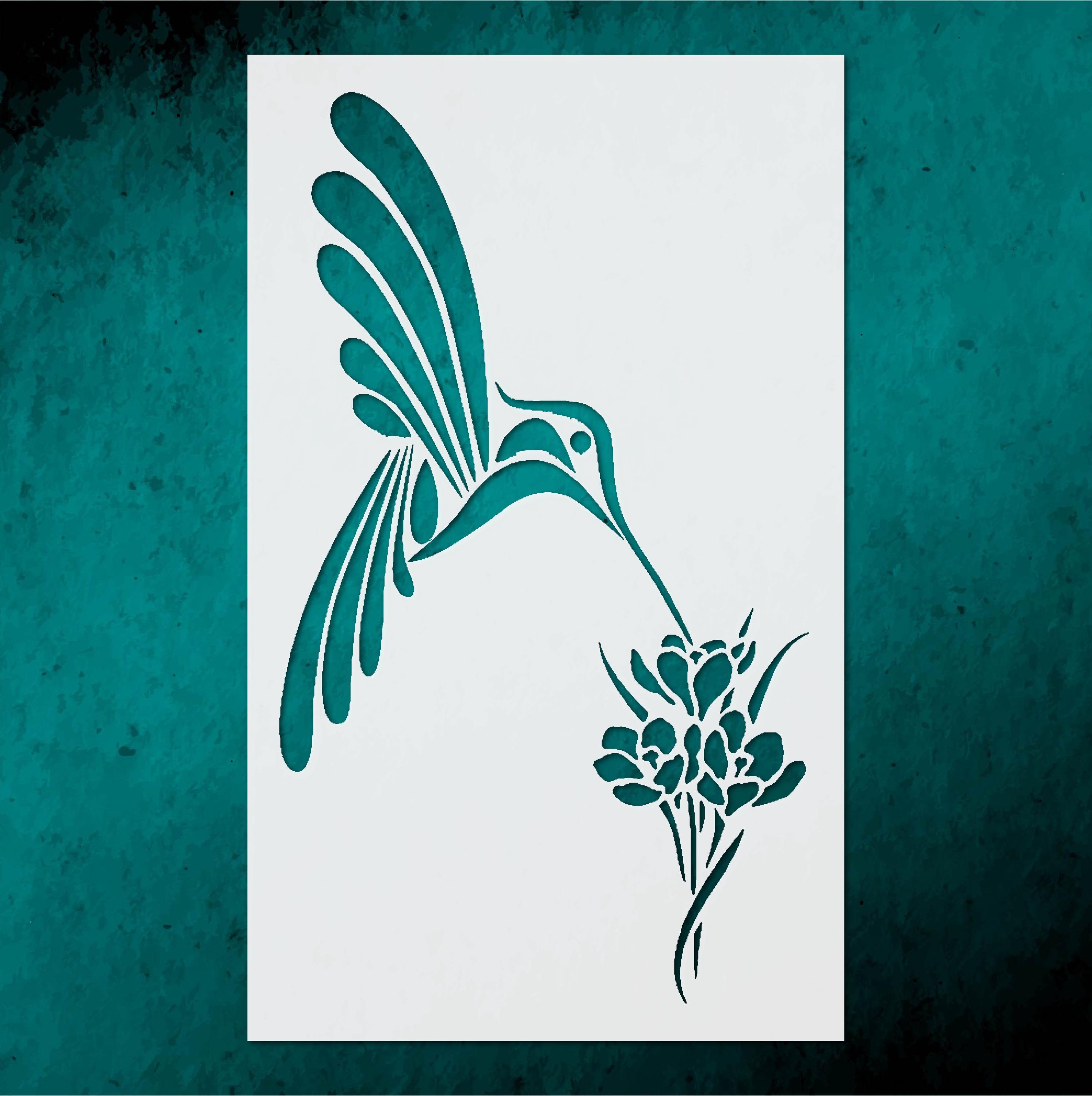Hummingbird Stencil for DIY Wall Art Home Decor - Etsy
