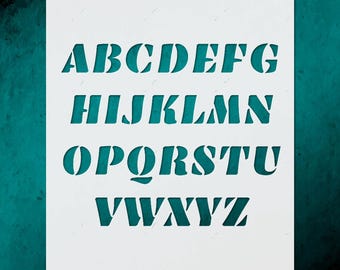 Numbers  Letters Stencil for Creative Home Decor  Crafts