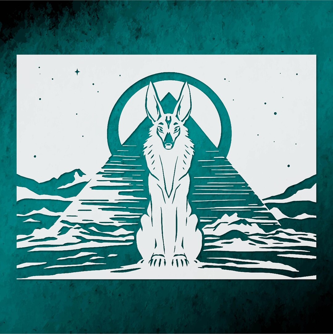 Anubis Large Reusable Stencil Template for DIY Crafts Wall Decor - Etsy