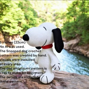Snooped Beagle-haakpatroon voor beginners, Easy Animal amigurumi-hond (pdf-patroon)