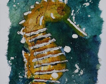 Seahorse Batik Print