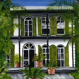 The Hemingway House in Key West, FL without the cats