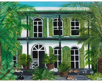 The Hemingway House in Key West, FL