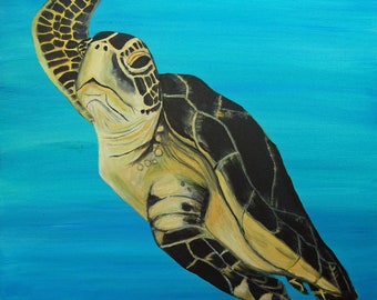 Happy Sea Turtle