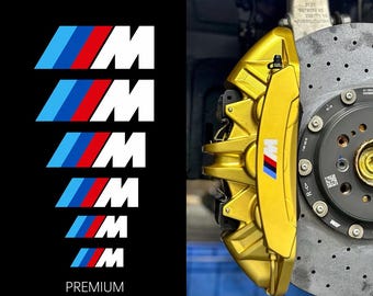 Voor BMW 1/2/3/4/5/6 Serie Remklauw Sticker Wit UV M Sport Decal Badge: