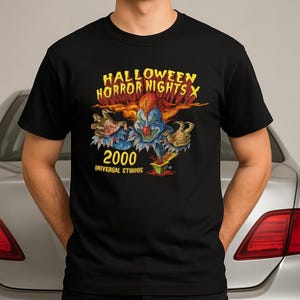 Vintage 2000 Universal Studios Halloween Horror Nights T Shirt – Glow In The Dark Haunted House Graphic Tee