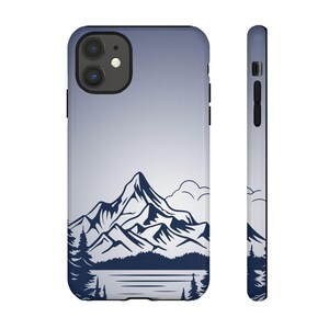 Mountain Landscape Phone Case, Tough Cases, Adventure Mobile Accessory, Nature Lover Gift, Outdoor Phone Cover, Camping Decor