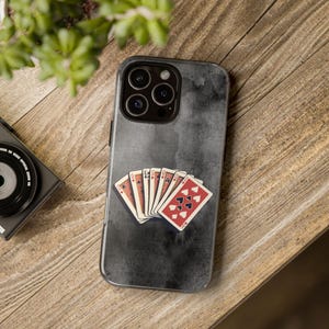 Telefoonhoesje kaartspel | Stoere hoesjes voor gamers en kaartenliefhebbers, unieke telefoonaccessoires, cadeaus voor hem/haar, duurzame telefoonhoes