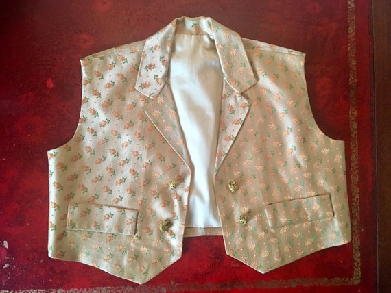 Silk waistcoat for a young boy