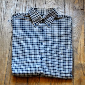 Brushed Cotton Check Shirt 1970s