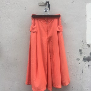 ハイウエストキュロットパンツ