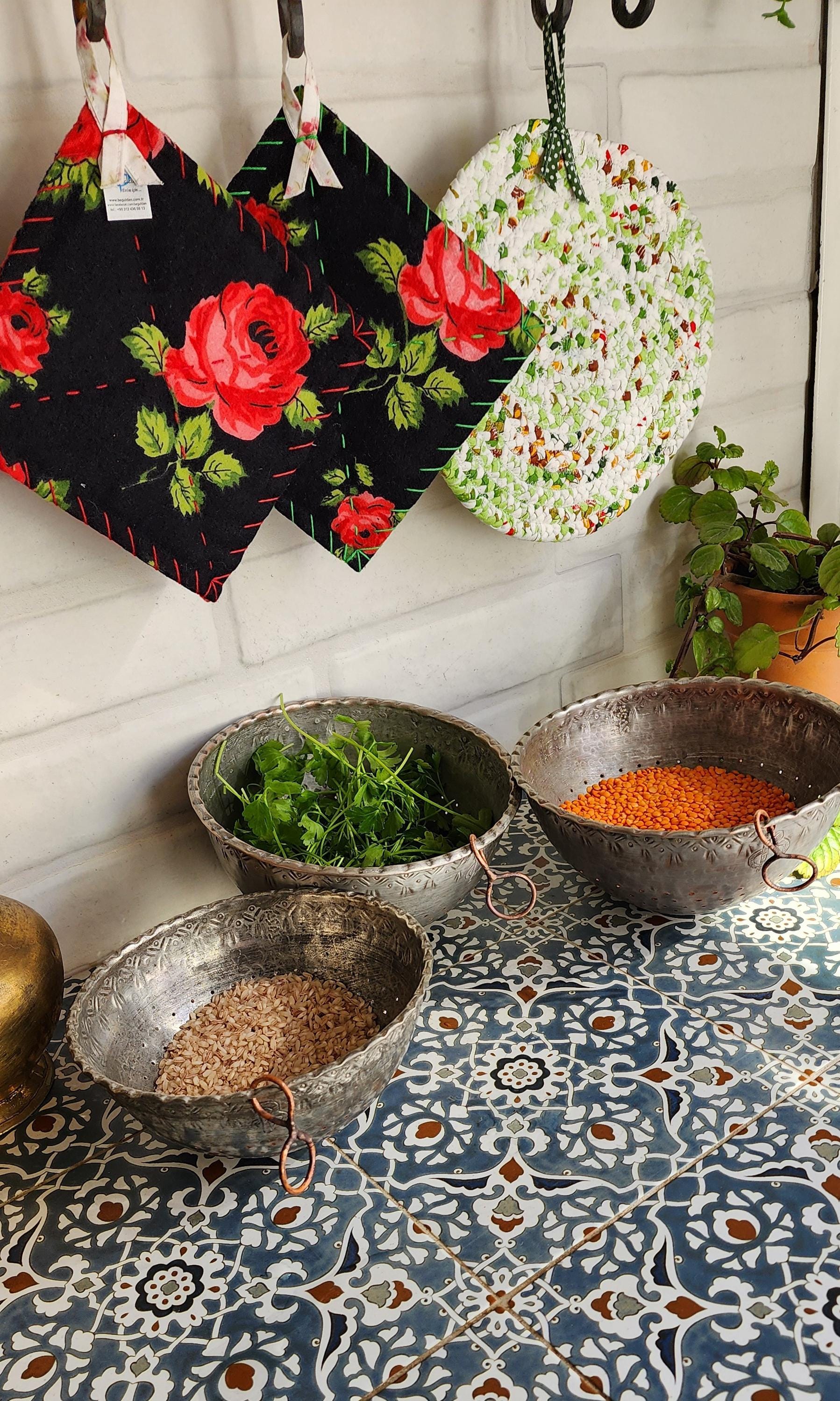 Rice Washing Colander, Handmade Copper Rice Strainer: Farmhouse Kitchen ...