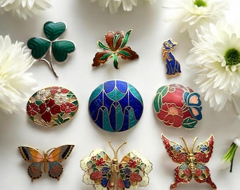 Vintage brochecollectie – Kies je favoriet | Emaille statement broches