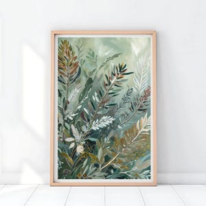 Printable Abstract Floral Art Print, Native Australian Flora, Floral Wall Art, Botanical Wall Art, Painting Digital Art Download