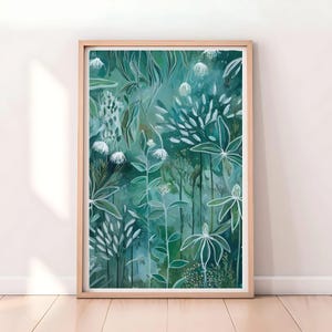 Printable Abstract Floral Art Print, Native Australian Flora, Floral Wall Art, Botanical Wall Art, Painting Digital Art Download