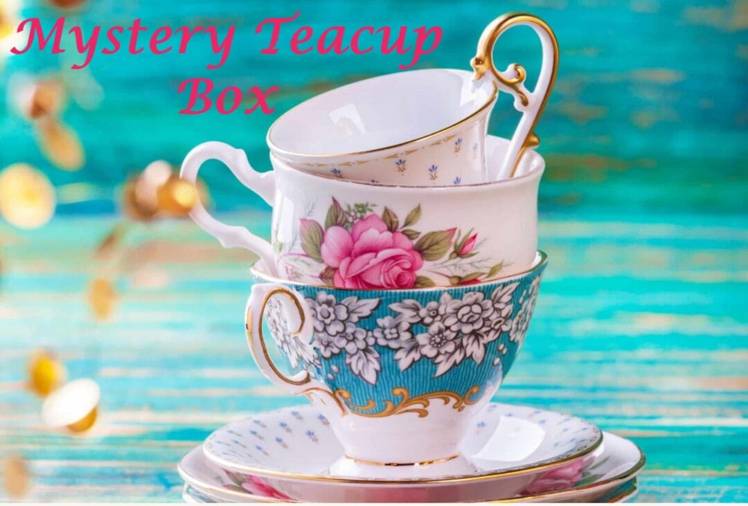 Vintage Teacup Mystery Box Care Package Vintage Teacup Cottagecore Etsy