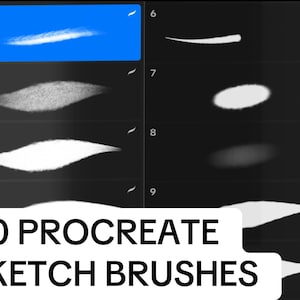 10 procreate sketch brushes,procreate brush