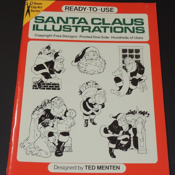 Santa Claus Illustrations, Dover Clip Art designed by Ted Menten