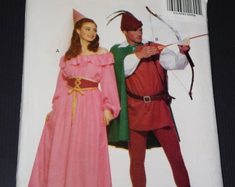Uncut Cosplay Hat Men's Adult Size Robin Hood Vest Pants Butterick B4574 Shirt Medieval Costume Renaissance Costume