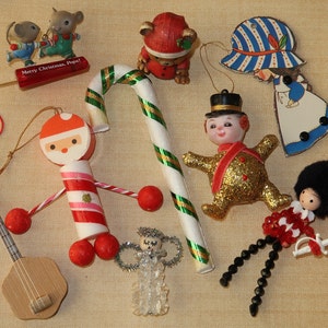 9 Vintage Christmas Ornaments