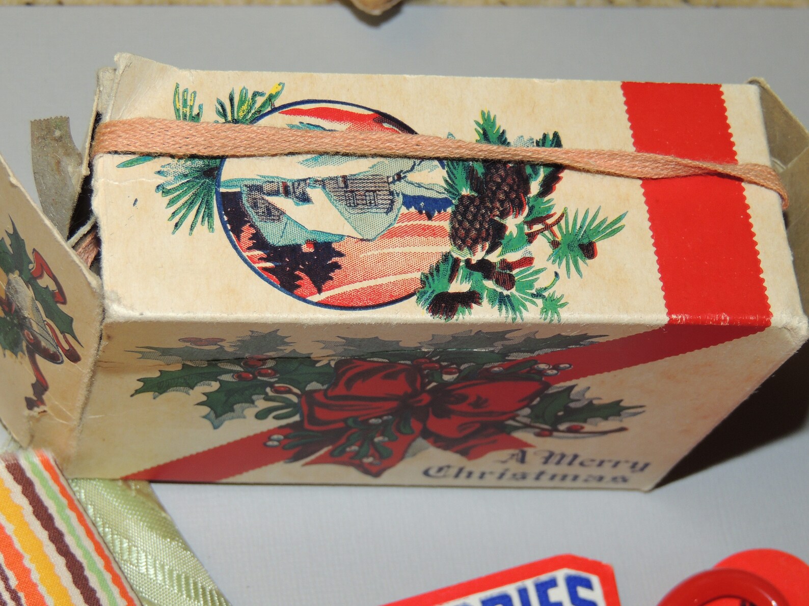 1940s Girls Christmas Gift Box From a Local Bank Etsy